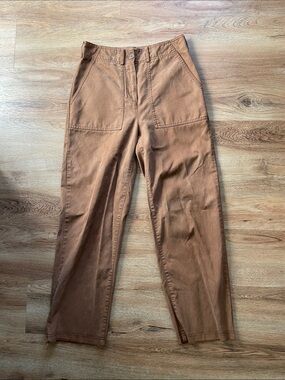 Treasure & Bond Men's Straight-Leg Chinos — Rust Brown